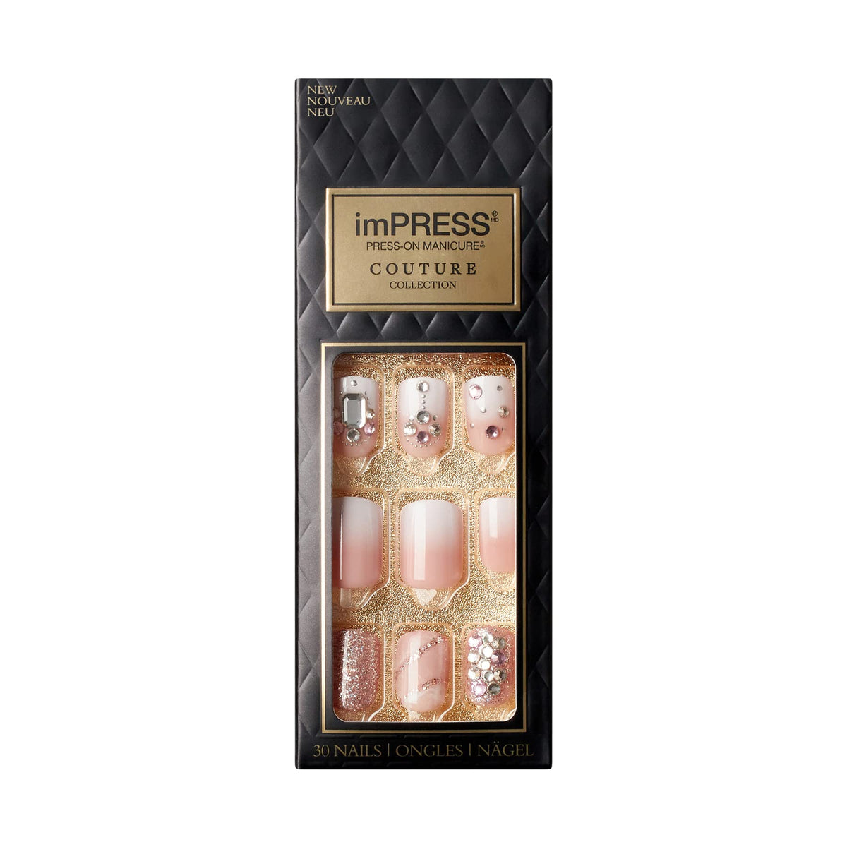 KISS imPRESS Couture: uña con acento de joyas para un look duradero.