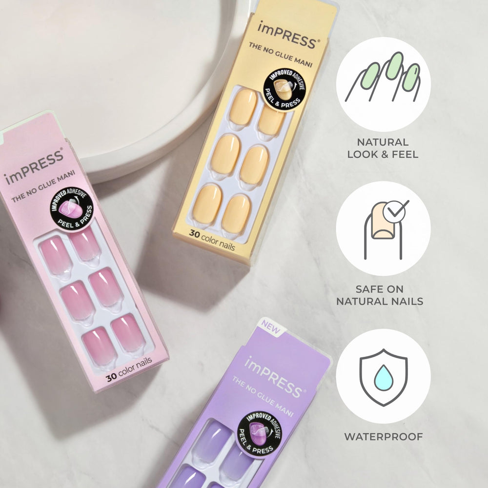 Palillo de manicura para ajustar la uña imPRESS Dolce Pink.