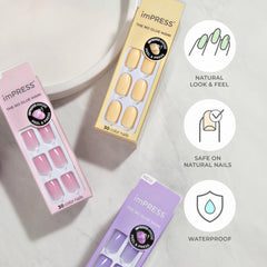 Palillo de manicura para ajustar la uña imPRESS Dolce Pink.