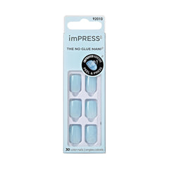 KISS imPRESS: uñas presionadas en caja, lista para uso sin pegamento.