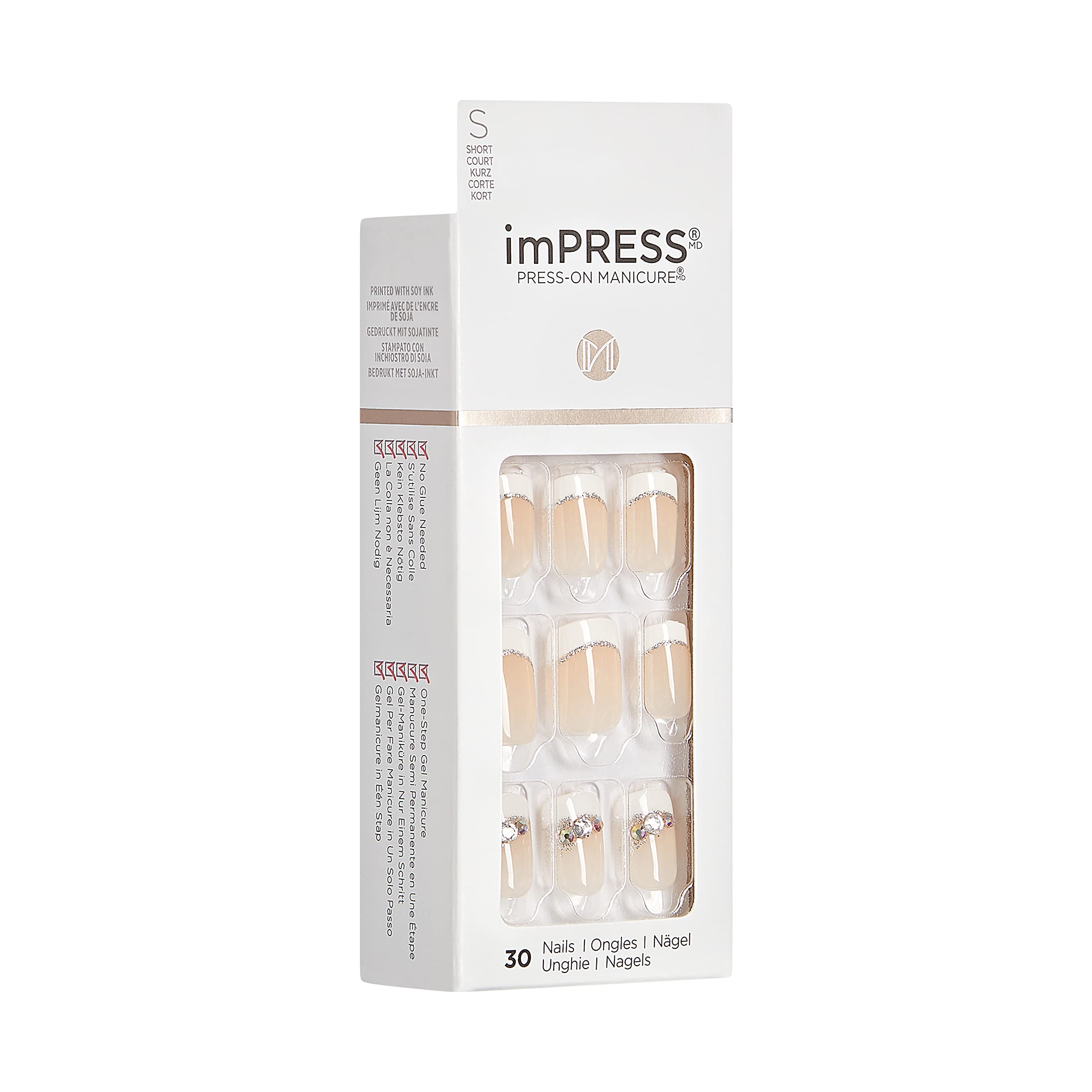 KISS imPRESS uñas resistentes al agua para uso diario.