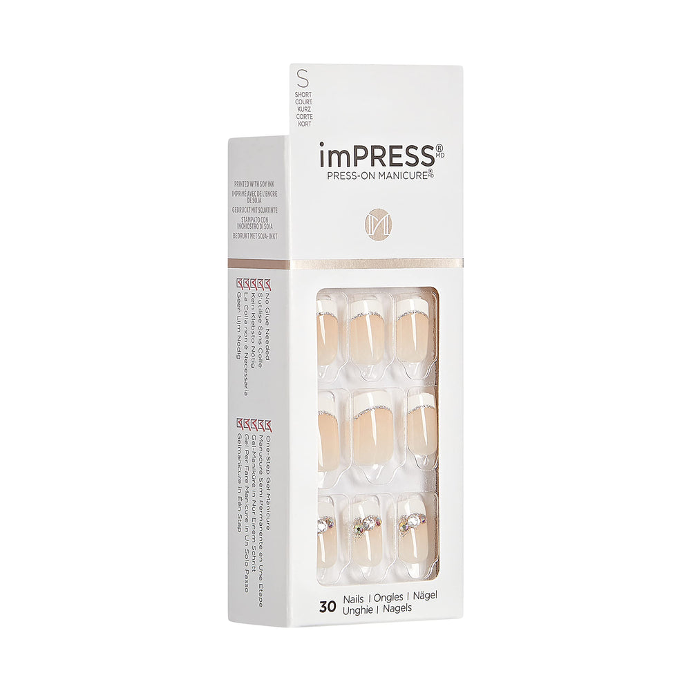 KISS imPRESS uñas resistentes al agua para uso diario.