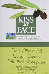 Kiss My Face Bar Soap, espuma cremosa para limpieza suave diaria.