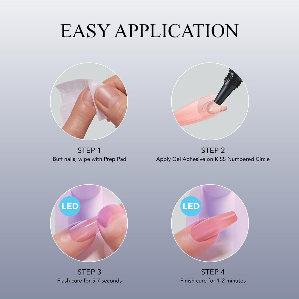 Adhesivo Soft Gel de 5 ml para fijación rápida y durable de KISS New York.