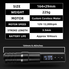 Batería Kiss of Dragon de 2400mAh para largas sesiones sin interrupciones.