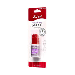 KISS pegamento para uñas ofrece fijación duradera y reparación de uñas artificiales y naturales.
