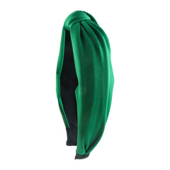 Diadema nudo verde de Kistreao para mujer, estilo elegante para evento