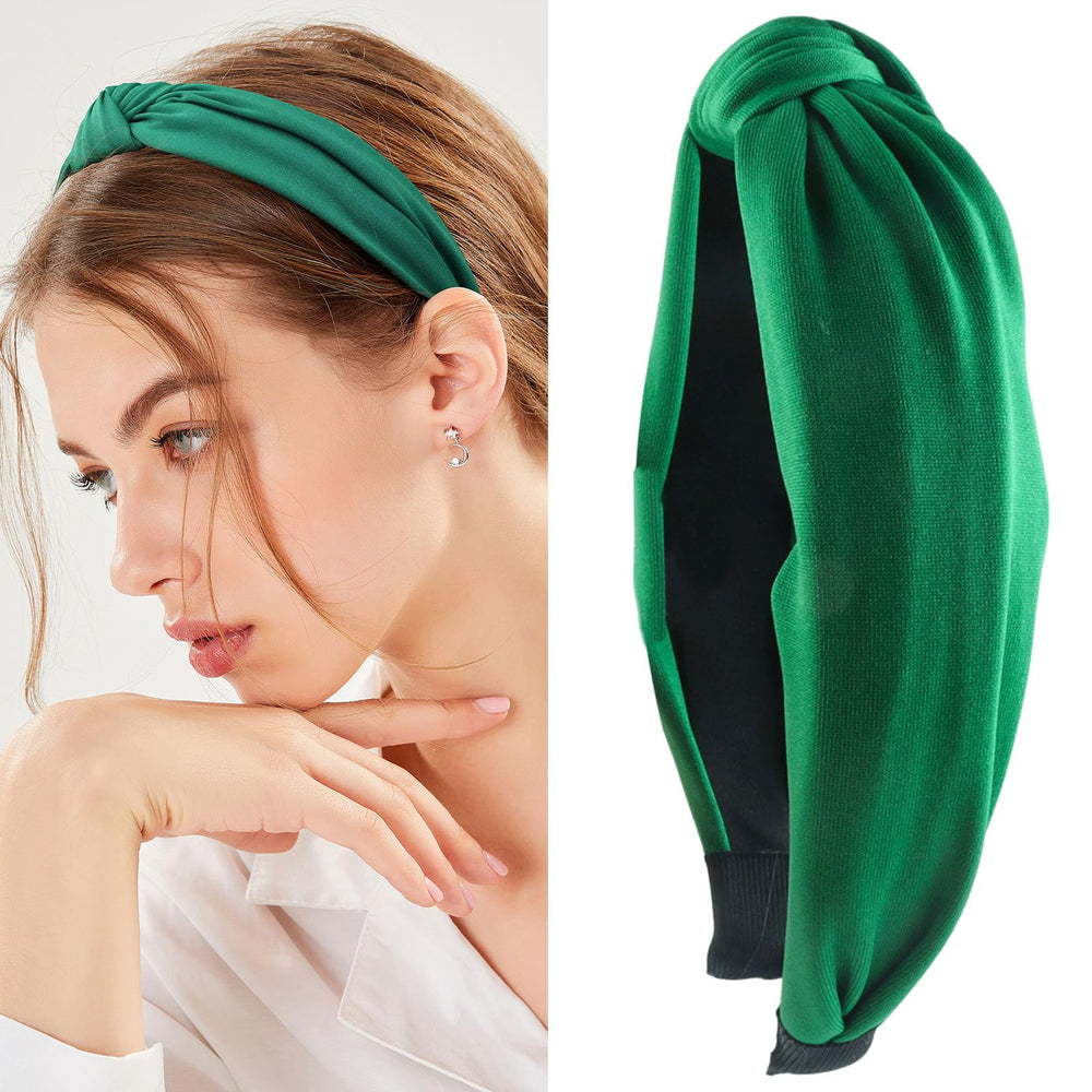 Diadema nudo verde de Kistreao, adecuada para fiestas, Halloween o Navidad