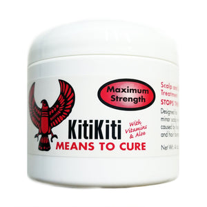 Kitikiti tratamiento para cuero cabelludo en tarro, nutrición para piel y cabello.