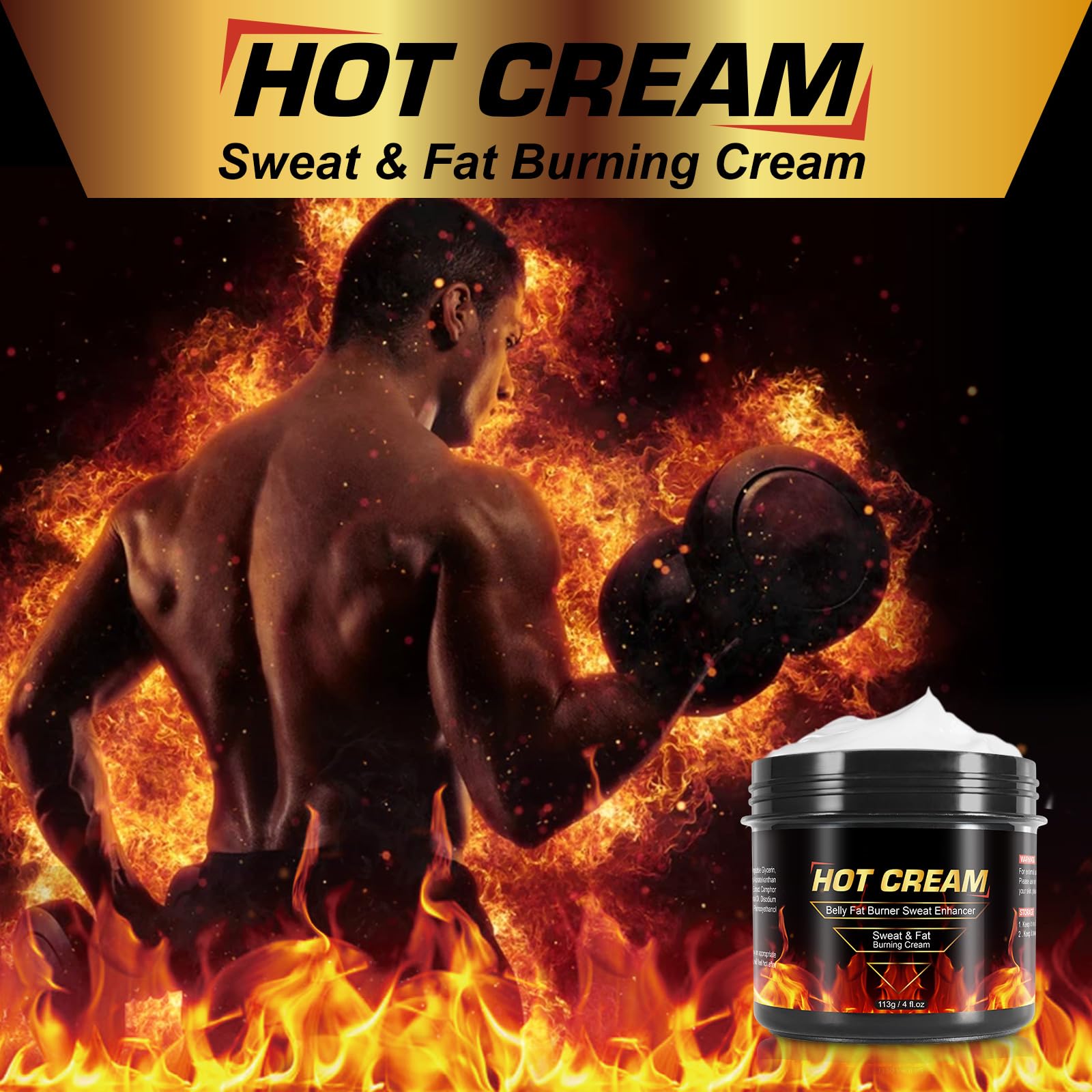 Kitnoblis crema sudor caliente tonifica la piel tras la sesión.