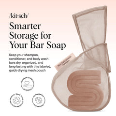 Bolsa Kitsch con etiqueta identificadora para evitar mezclar productos.