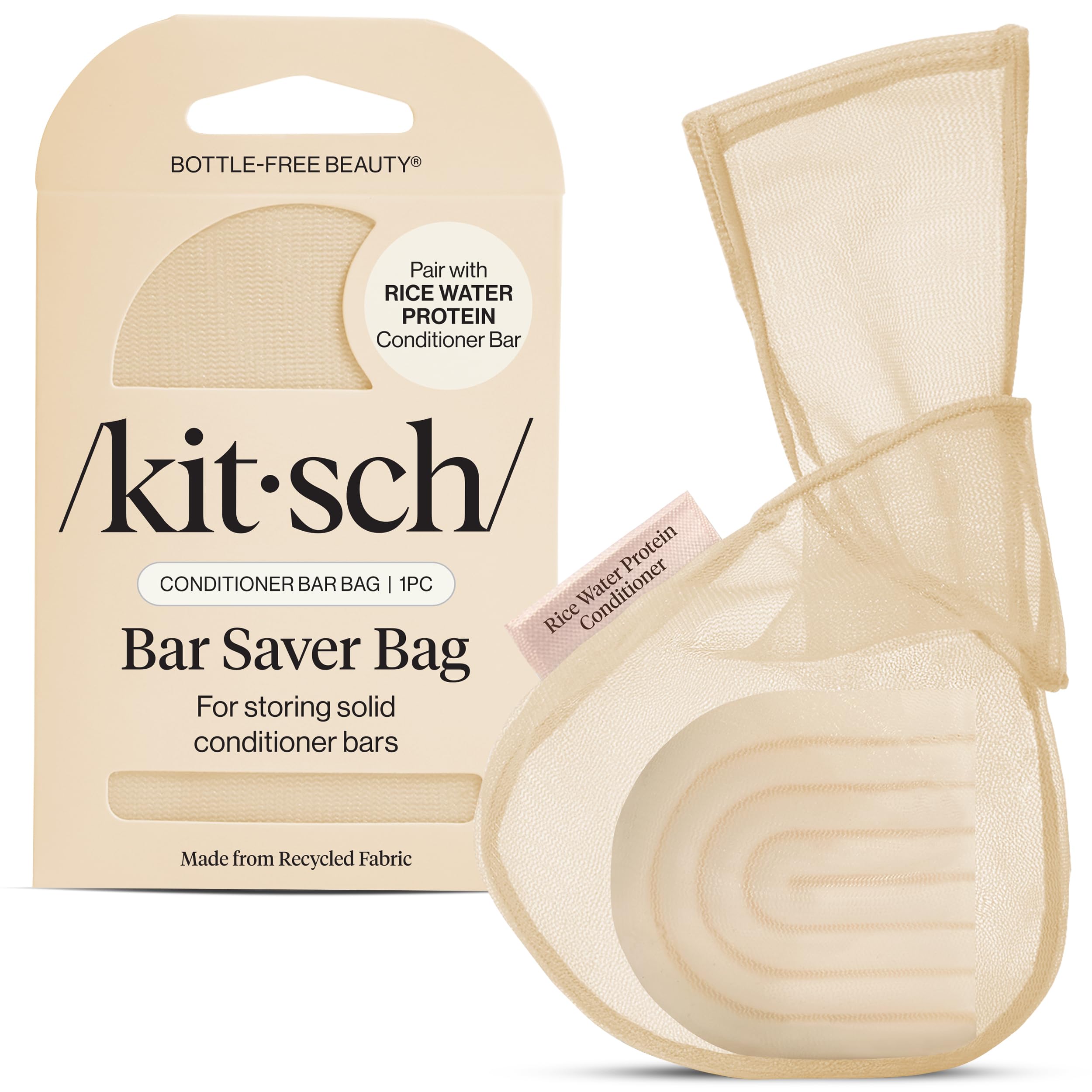 Kitsch bolsa de jabón saver ventilada para secado rápido y viaje.