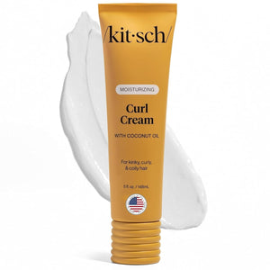 Kitsch crema hidratante para rizos ofrece definición suave y movimiento natural.