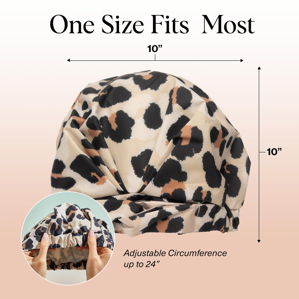 Gorra de ducha Kitsch de talla grande para todo tipo de pelo