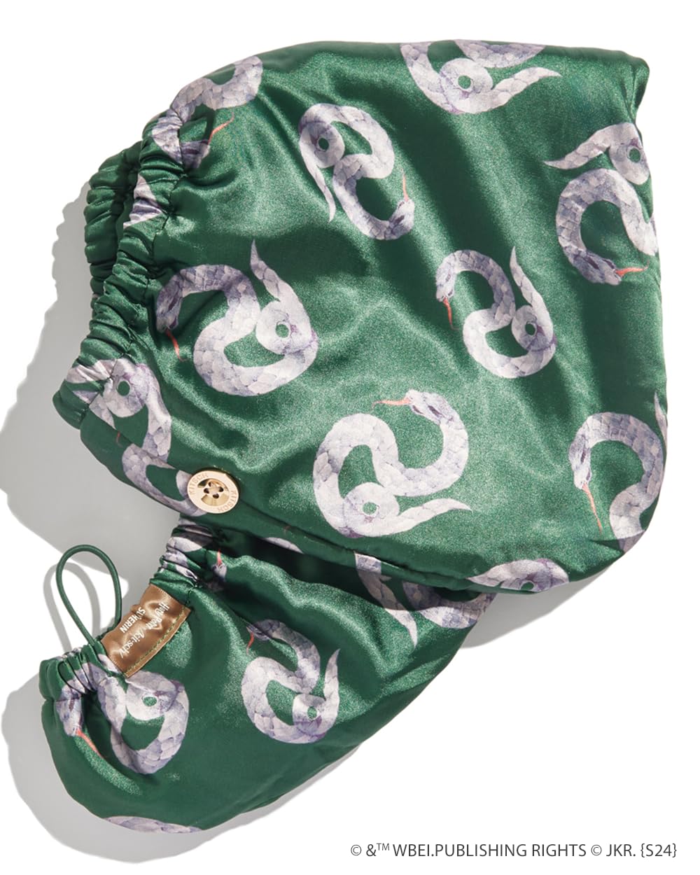 Kitsch toalla microfibra diseño Slytherin, toque distintivo.