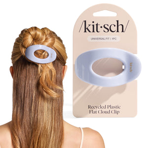 Kitsch pinza plana media brisa hortensia: soporte cómodo para peinado diario.