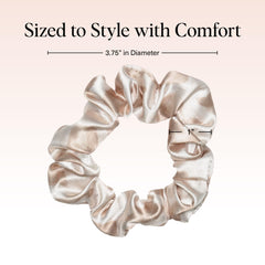 Textura satén suave de Kitsch Scrunchies para deslizamiento cómodo.