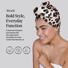 Kitsch: toalla de microfibra para secado rápido del cabello.