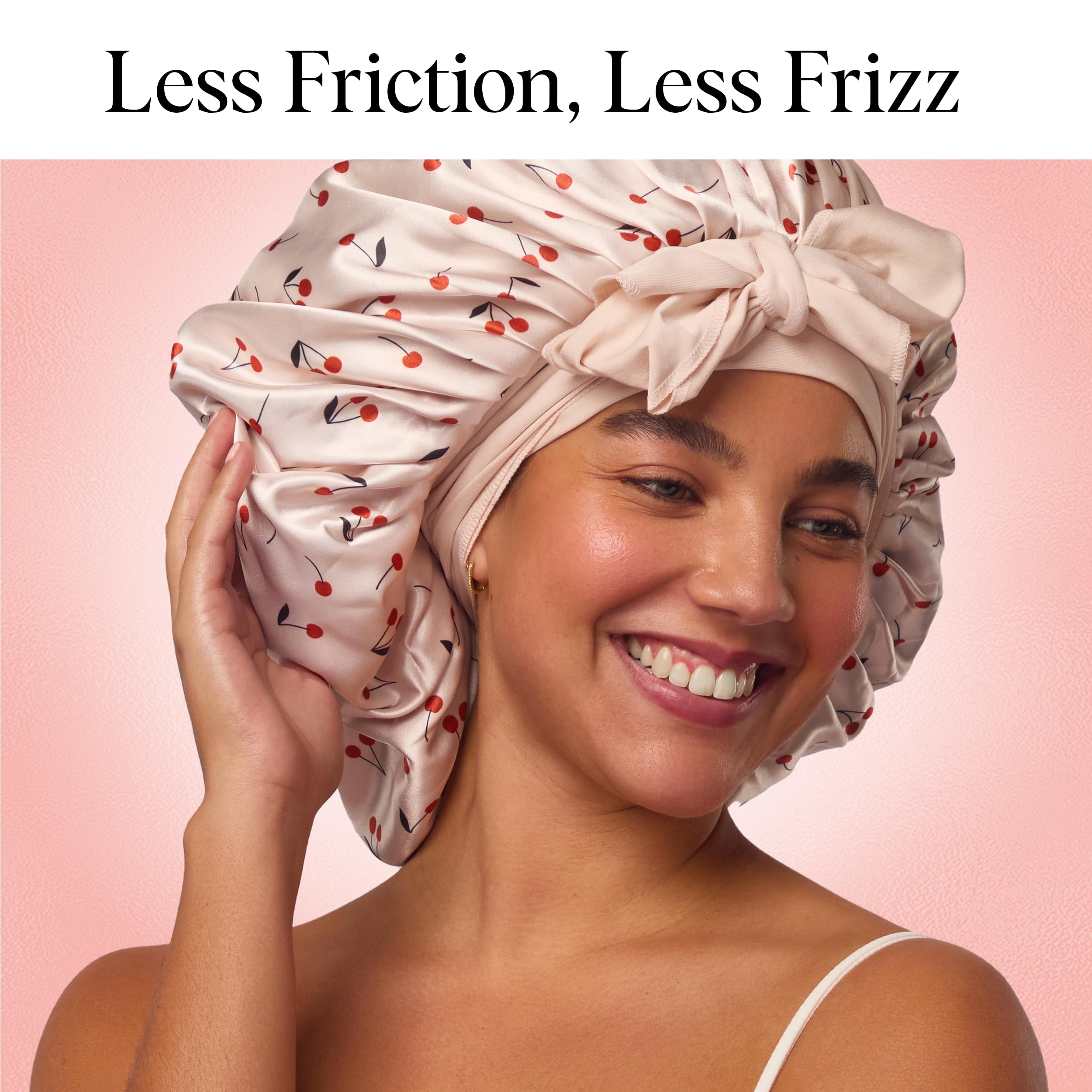 Kitsch XL bonete satinado para todo tipo de cabello, protección nocturna sin fricción.