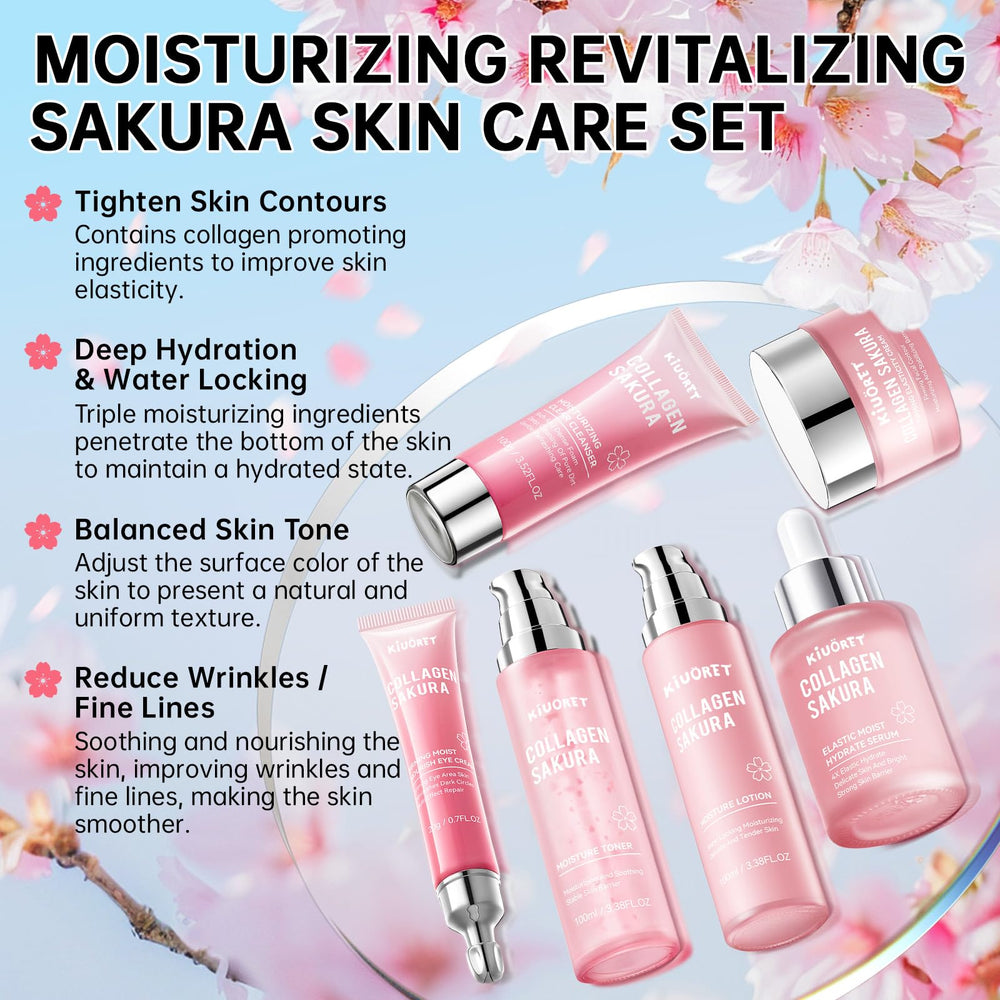 KIUORET Sakura sérum hidrata profundamente y apoya la elasticidad de la piel.