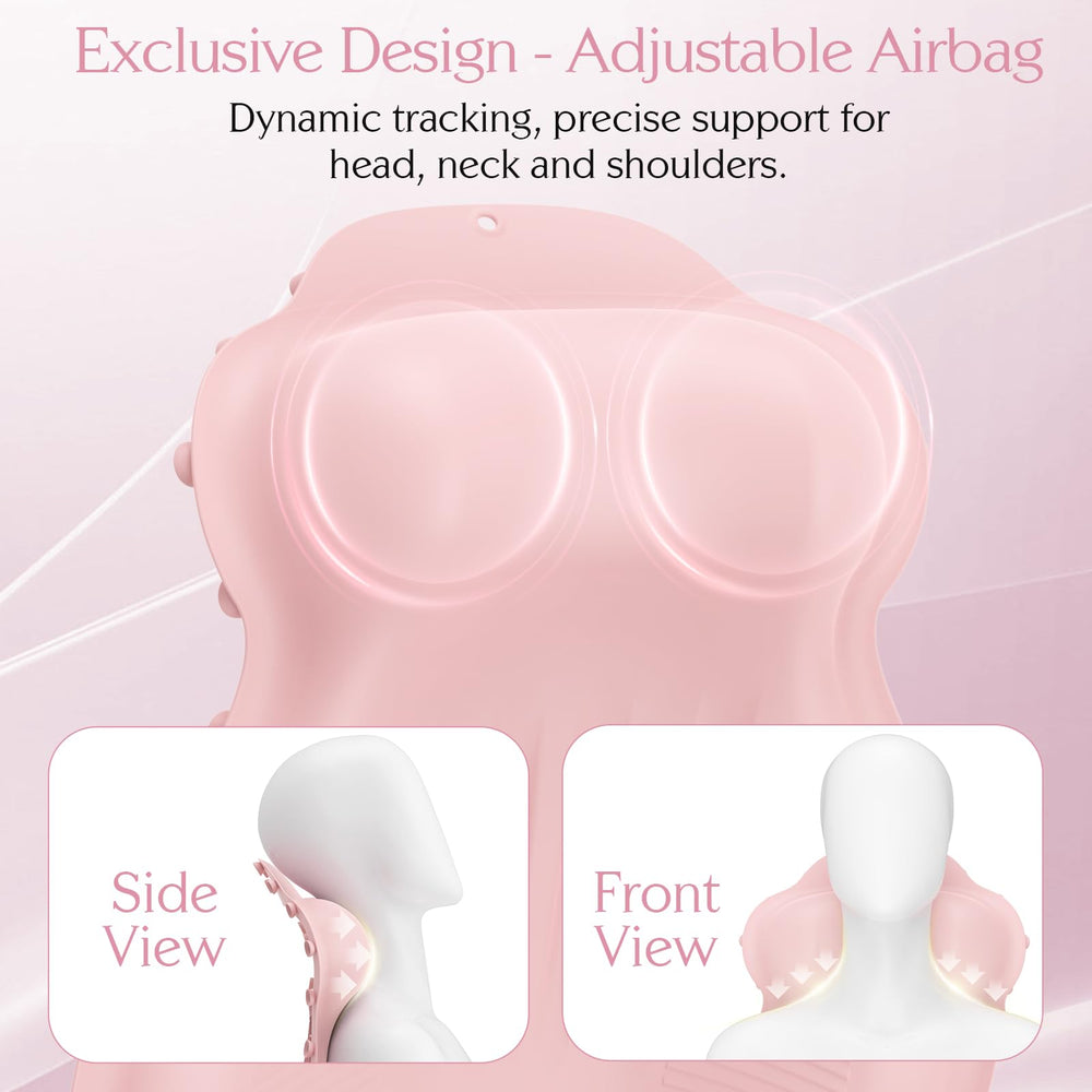 Kixcvdm almohada baño silicona rosa con airbag 4D para ajuste personalizado