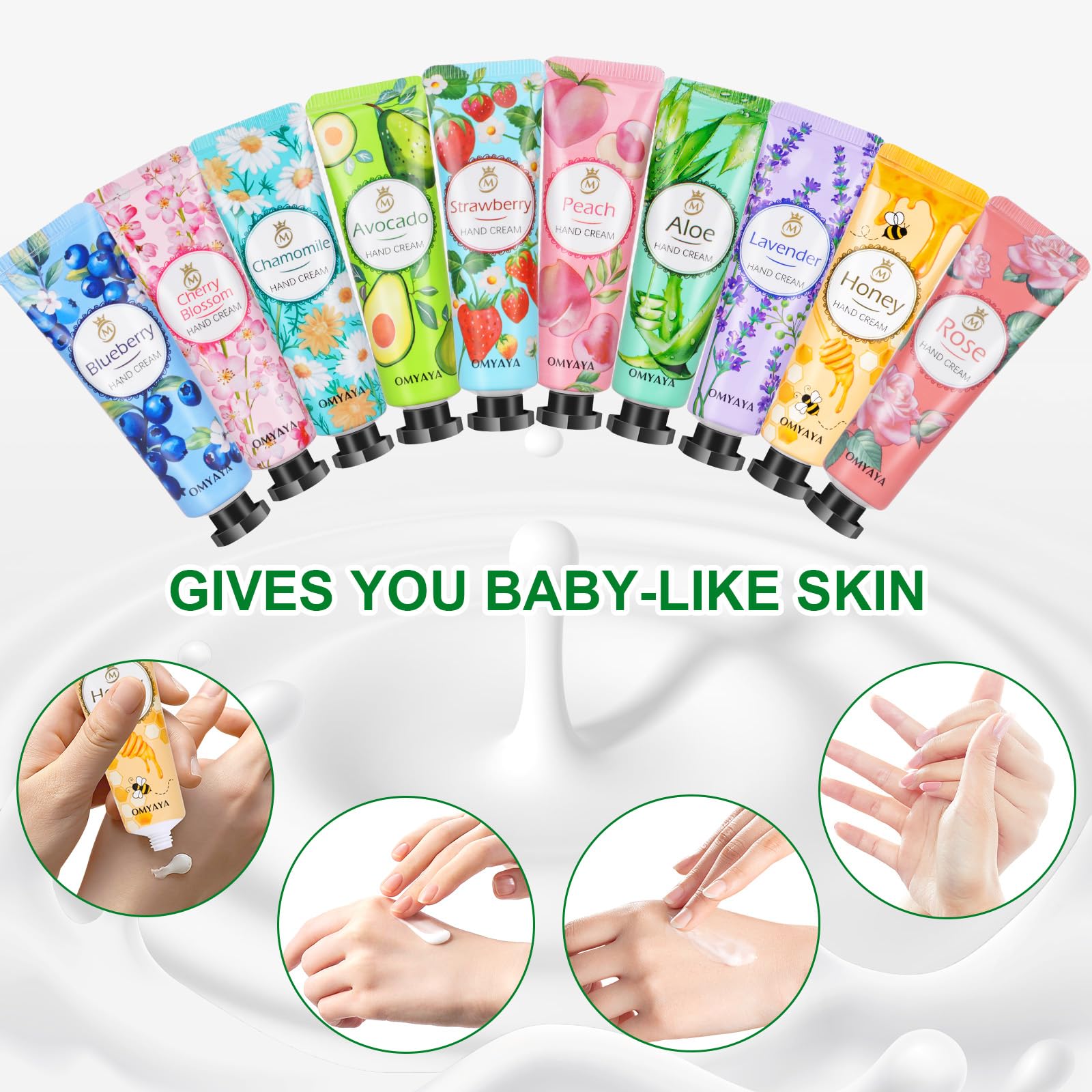 KIYTARBOO crema de manos fragancia arándano para piel flexible