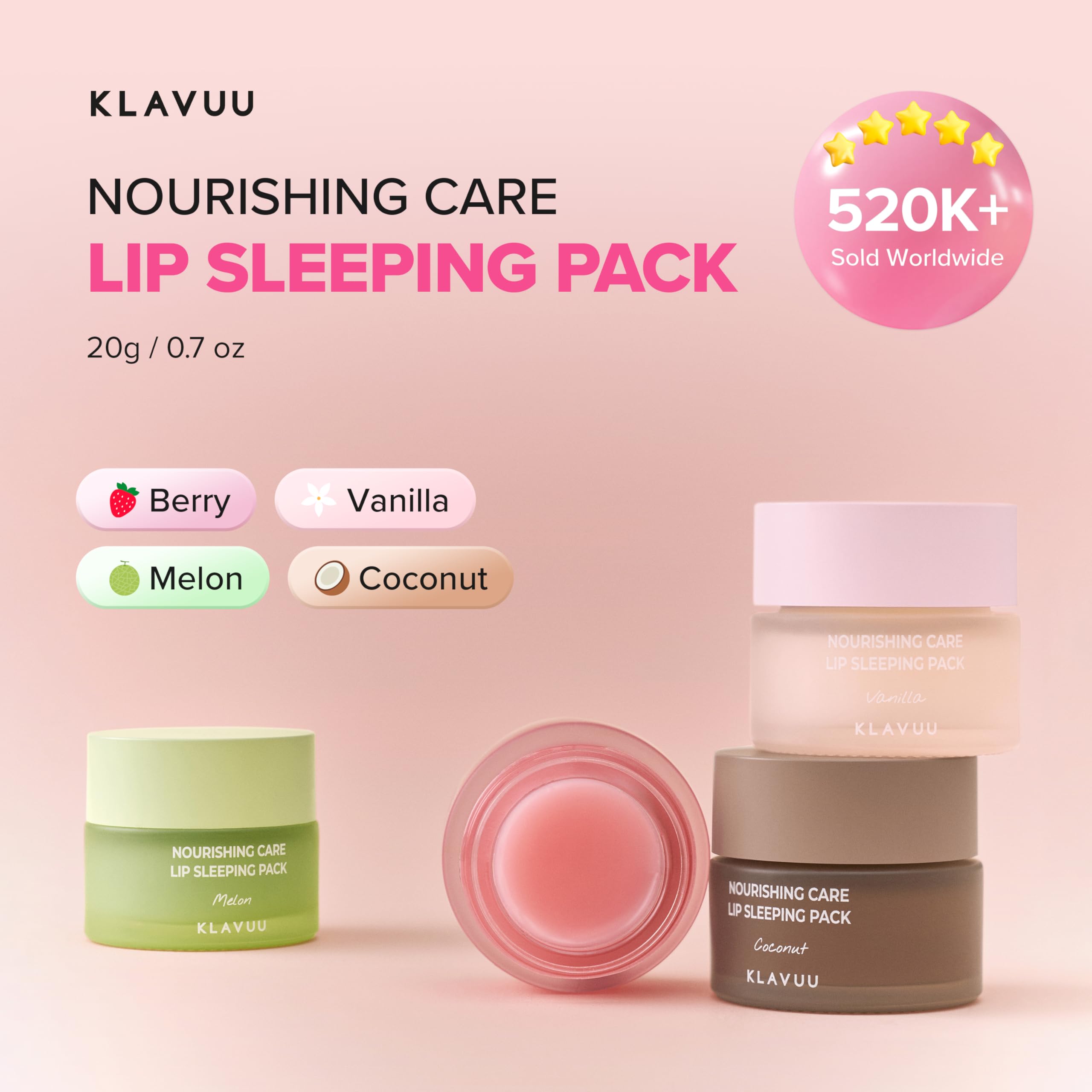 Klavuu Lip Mask Sleeping Pack, aplicación nocturna que suaviza labios deshidratados