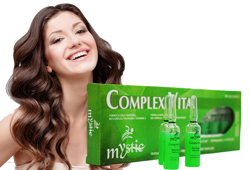 Kleravitex Mystic Vital Ampollas: botella frontal para fortalecer el cabello.