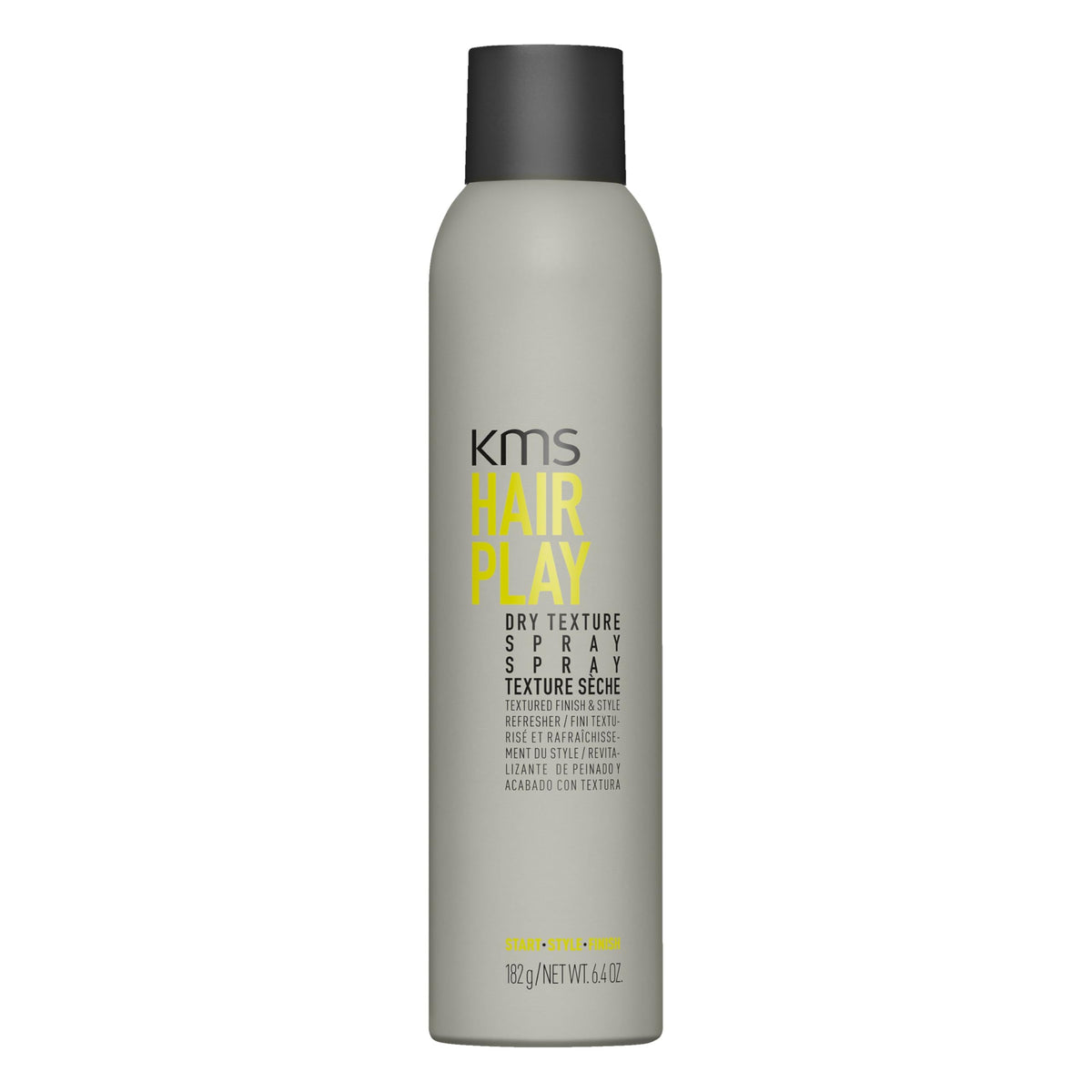 KMS HairPlay Dry Texture Spray, botella, para textura aireada y volumen ligero en el peinado.