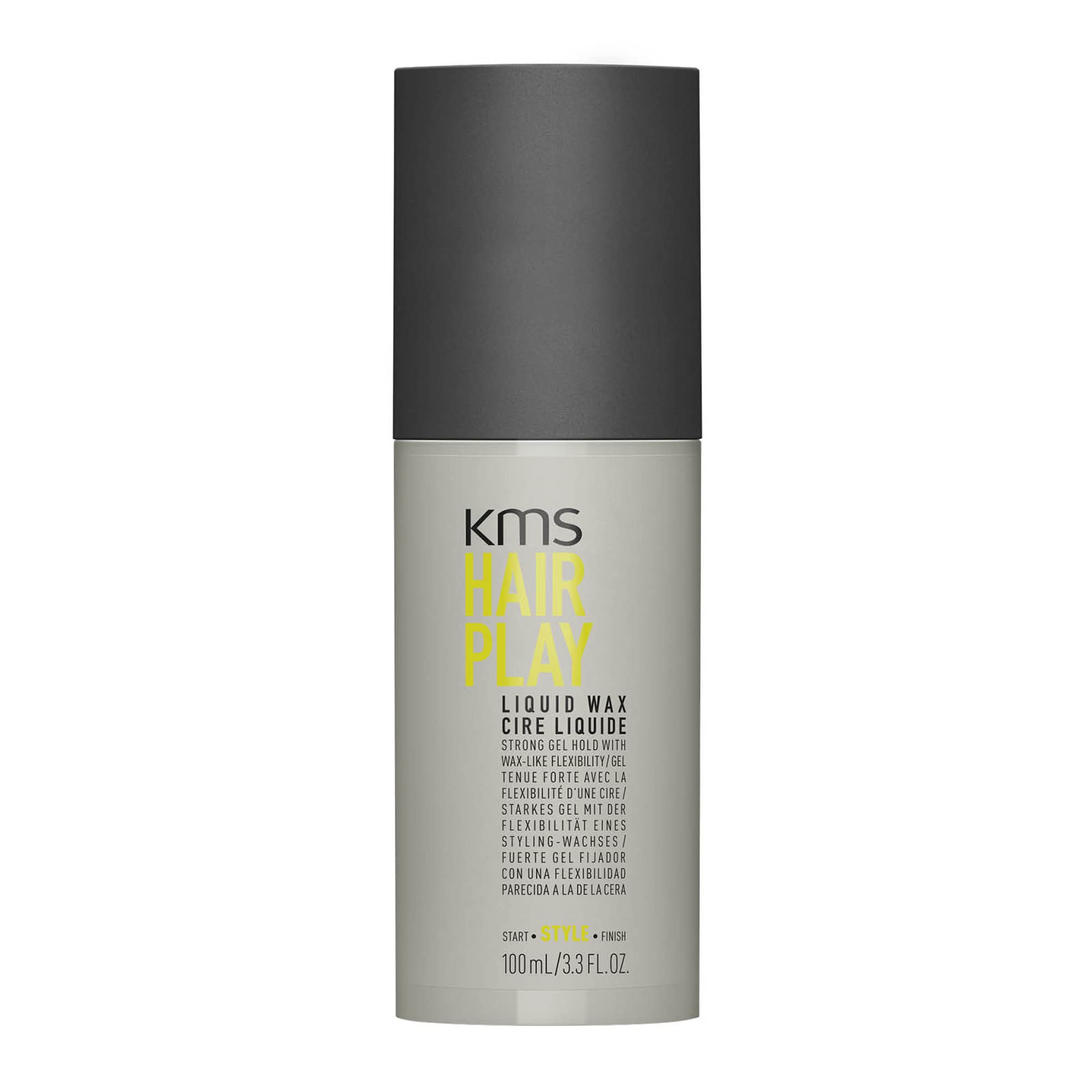 KMS Hairplay muestra textura texturizada con brillo para estilos versátiles.
