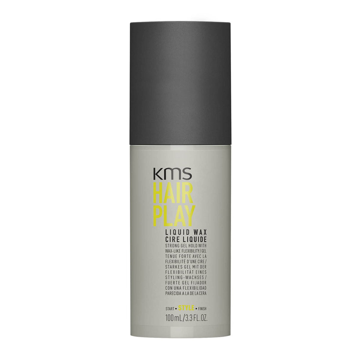 KMS Hairplay muestra textura texturizada con brillo para estilos versátiles.