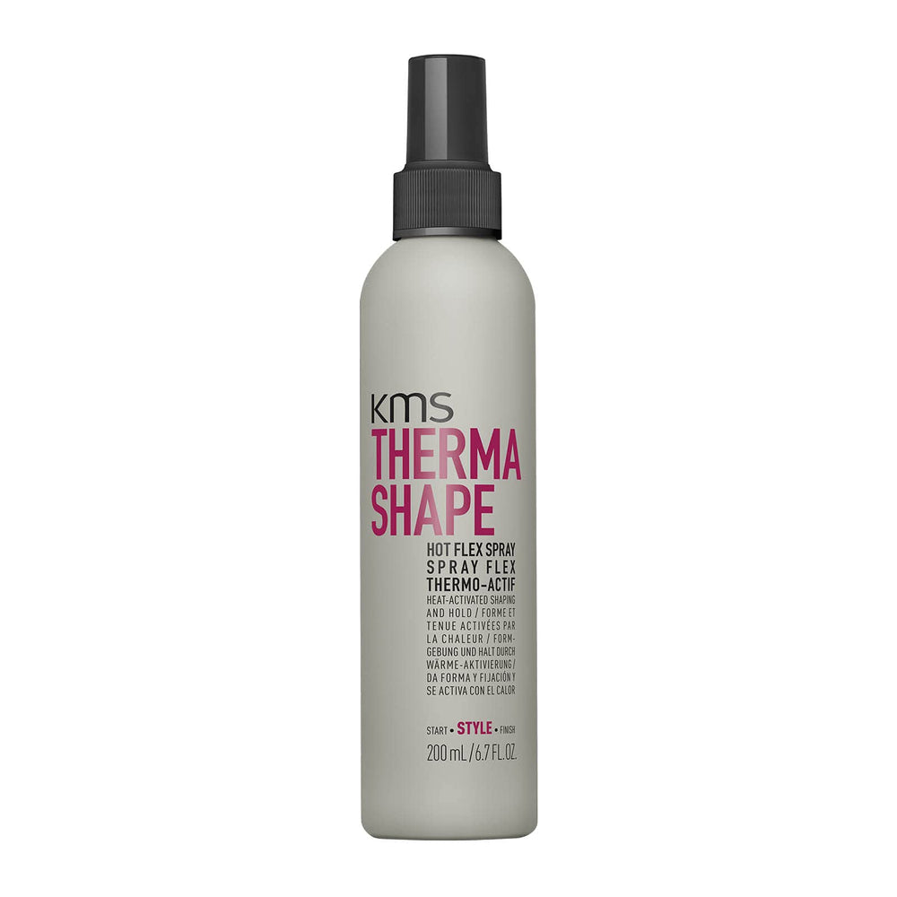 KMS ThermaShape Hot Flex Spray, botella de 200 ml, protección durante el calor.