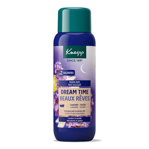 Kneipp Dream Time Lavanda-Vainilla, baño de burbujas para relajación nocturna.