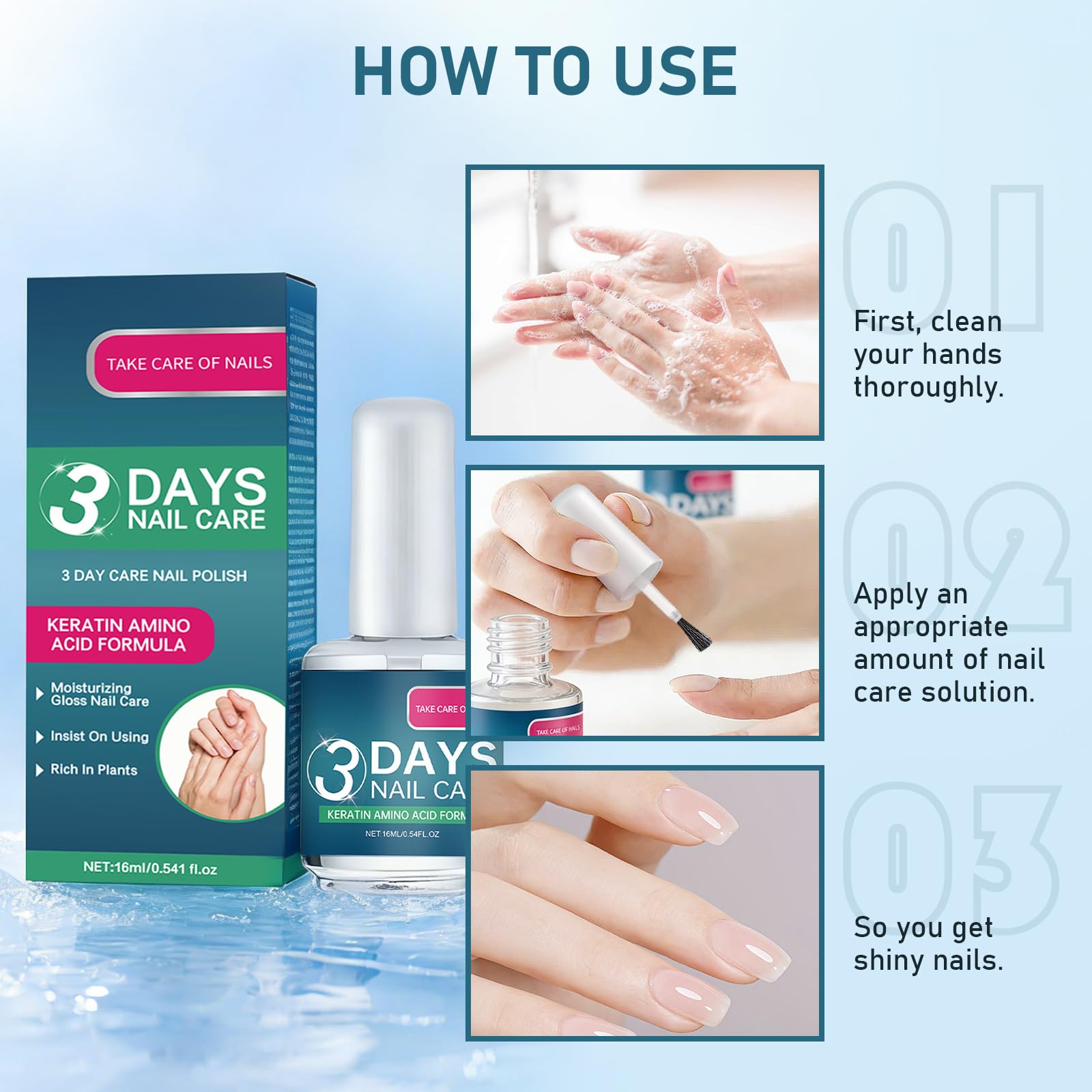 KOAVDMT envase portátil mantiene tus uñas nutridas en movimiento.