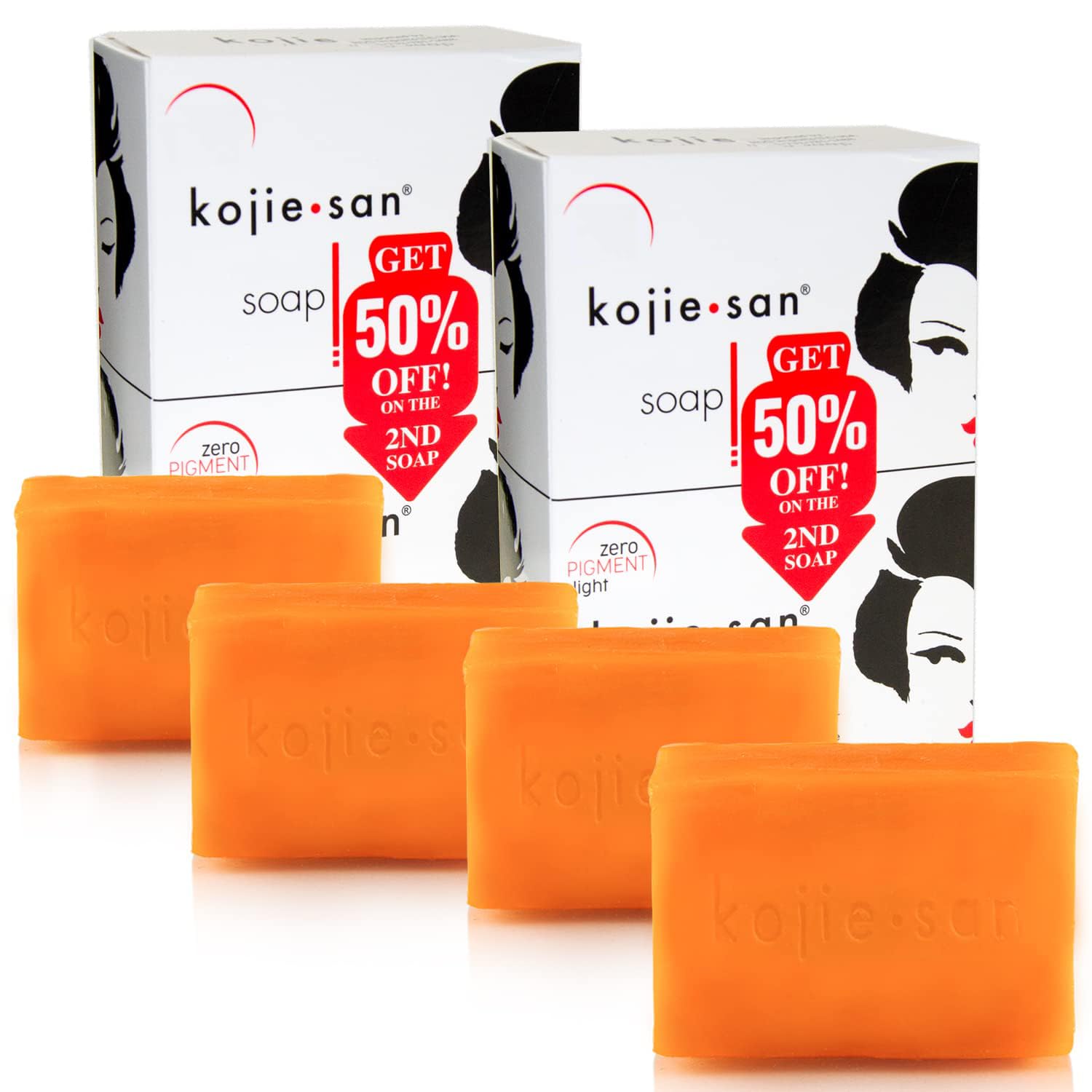 Jabón Kojie San con ácido kojico original para iluminar manchas.