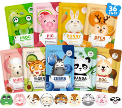 KONEUK mascarilla facial infantil con panda, perfecta para sesiones de cuidado divertidas.