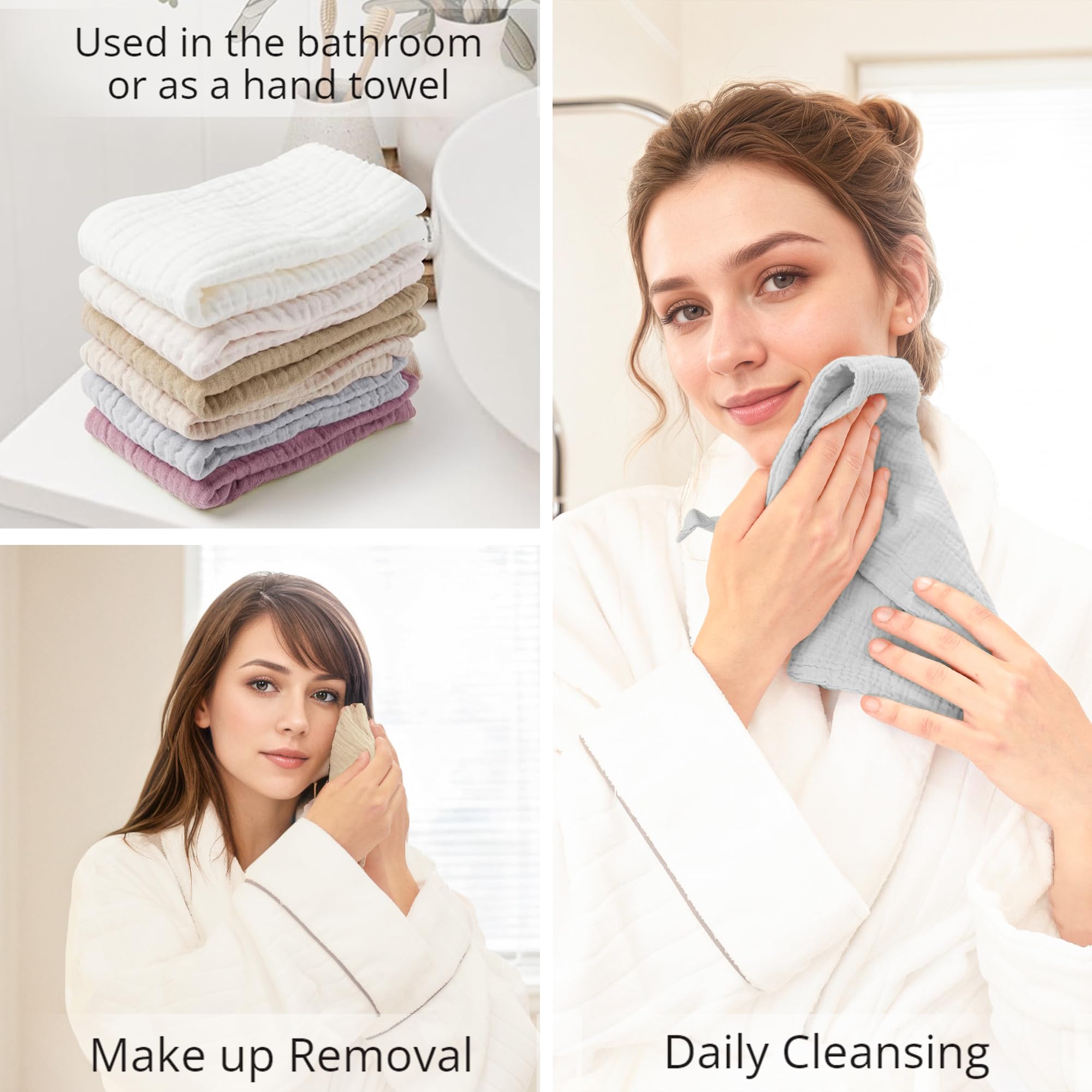 Konssy panos faciales absorbentes: reutilizables para uso diario y viajes.
