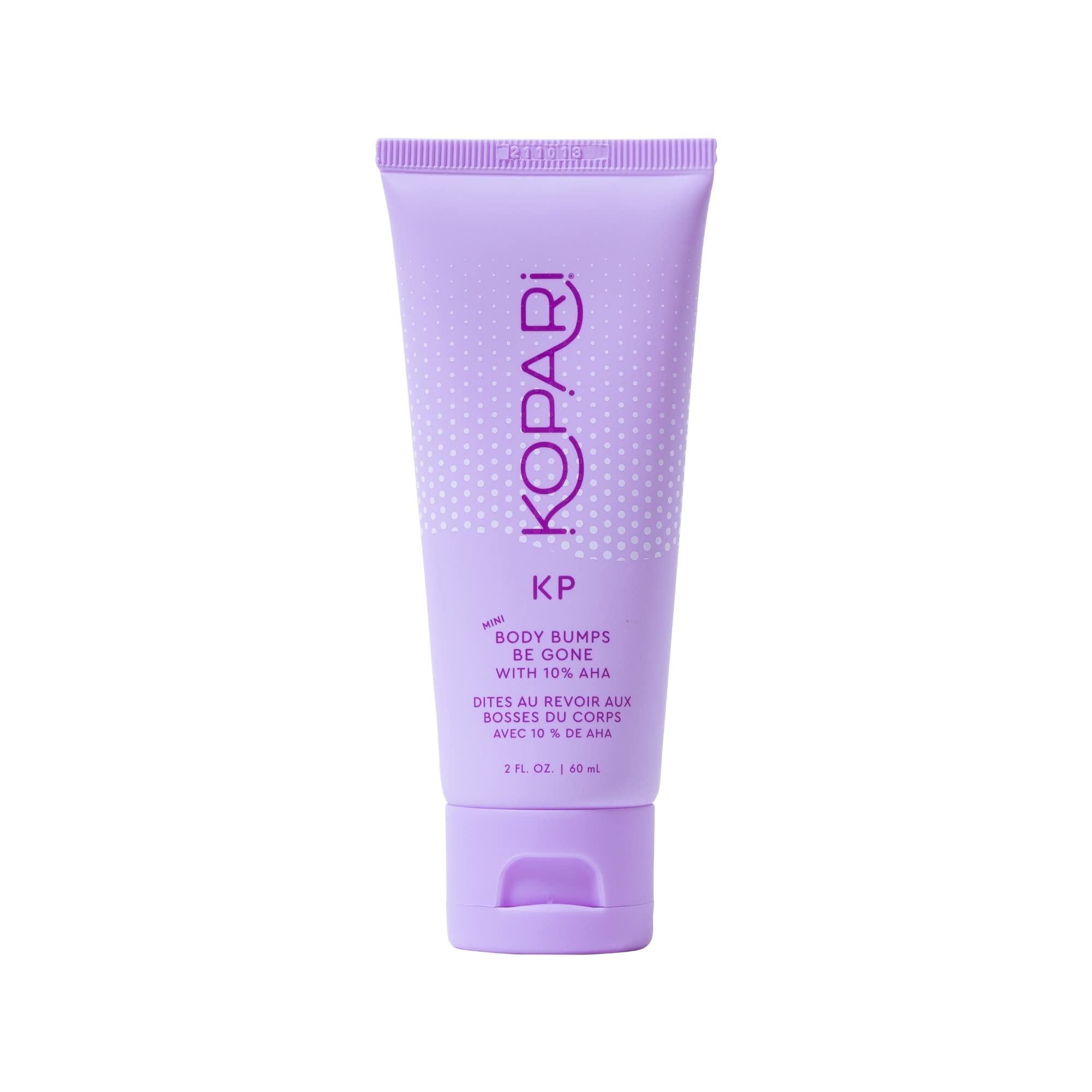 Kopari KP Exfoliante corporal Bumps Be Gone en tubo para suavizar la piel.