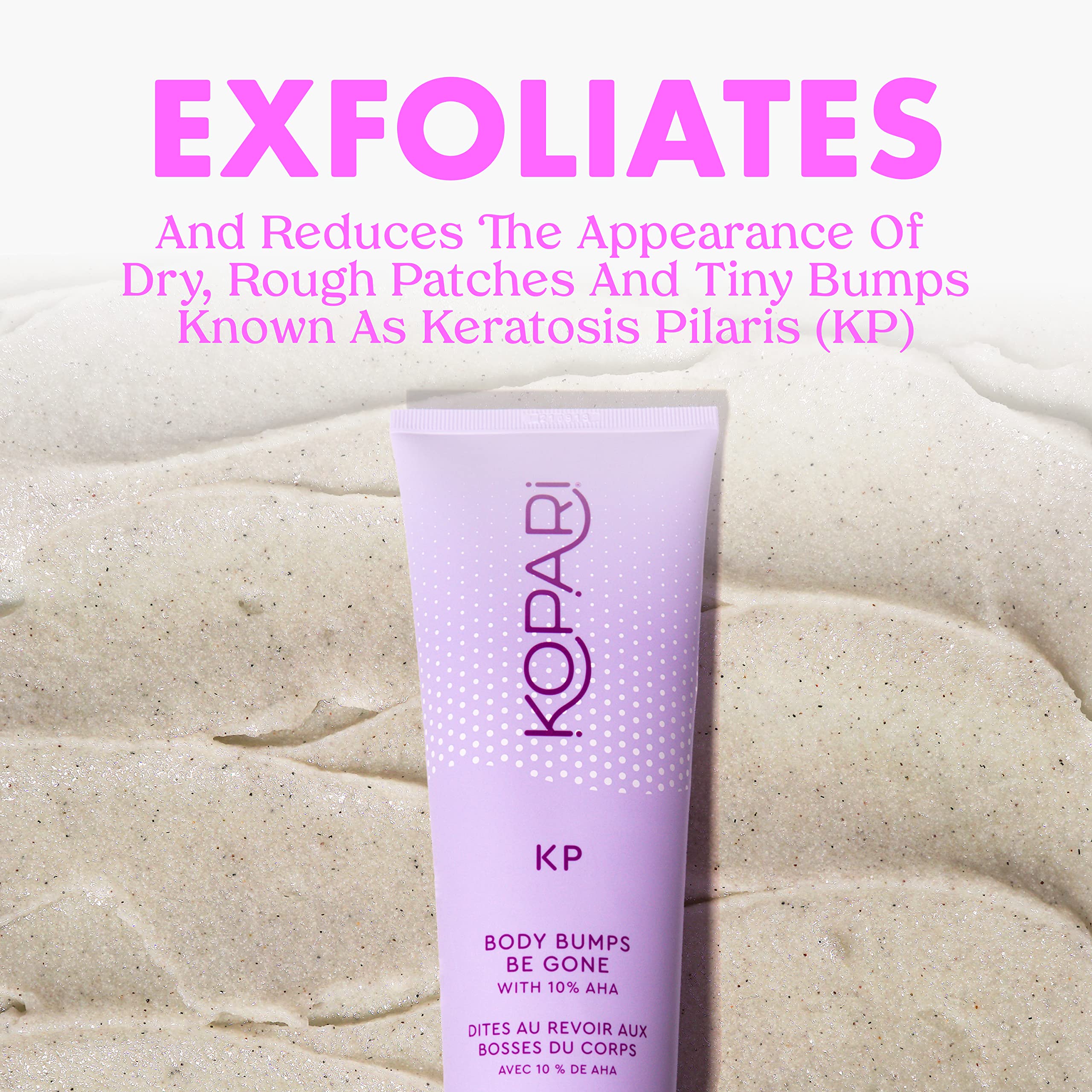 Kopari KP Exfoliante corporal, textura suave que deja la piel más lisa.