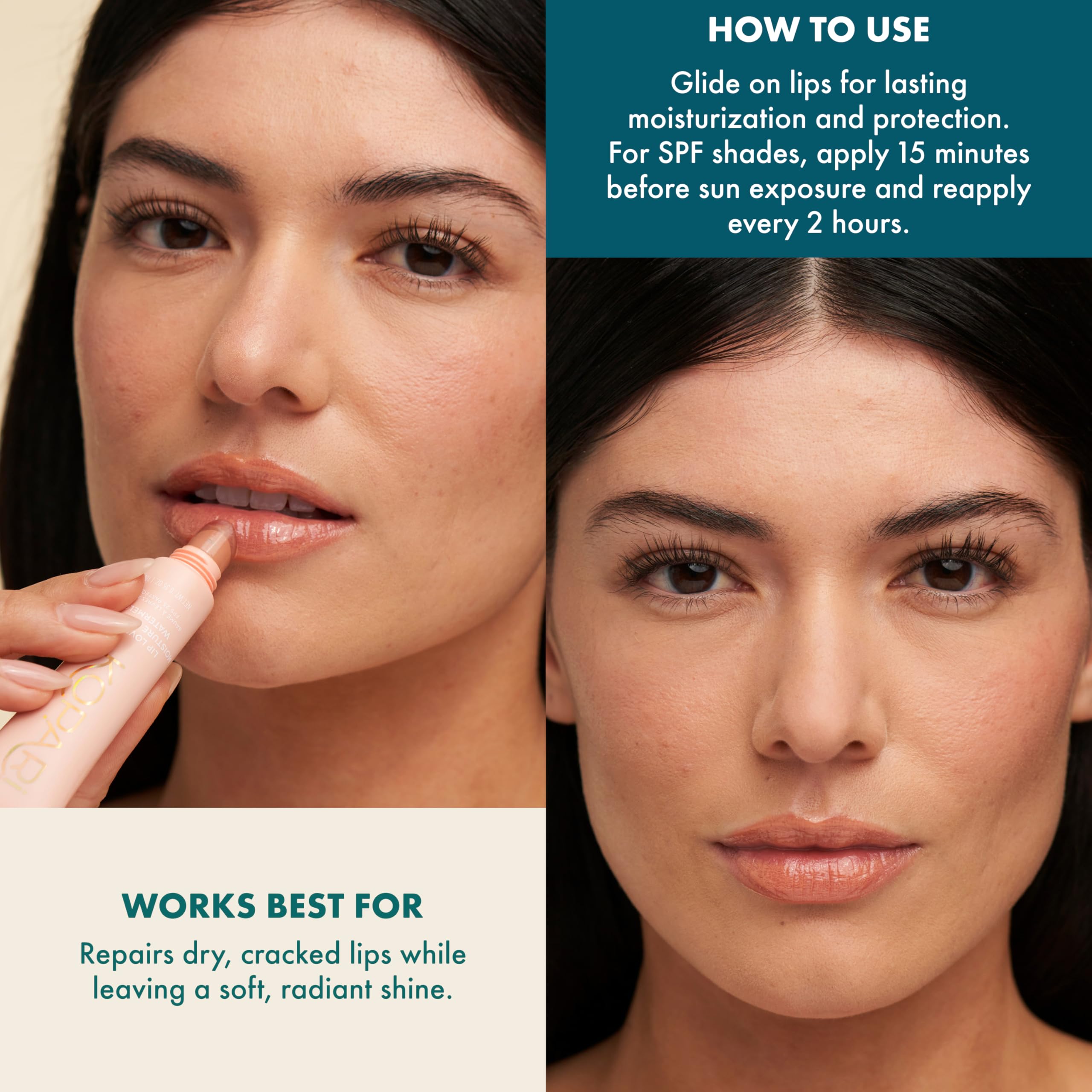 Kopari Lip Love vegano y libre de crueldad, ideal para uso diario.