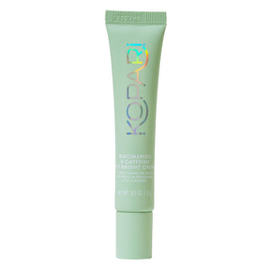 Kopari Niacinamide Caffeine Eye Bright Cream en empaque, para iluminar la mirada.