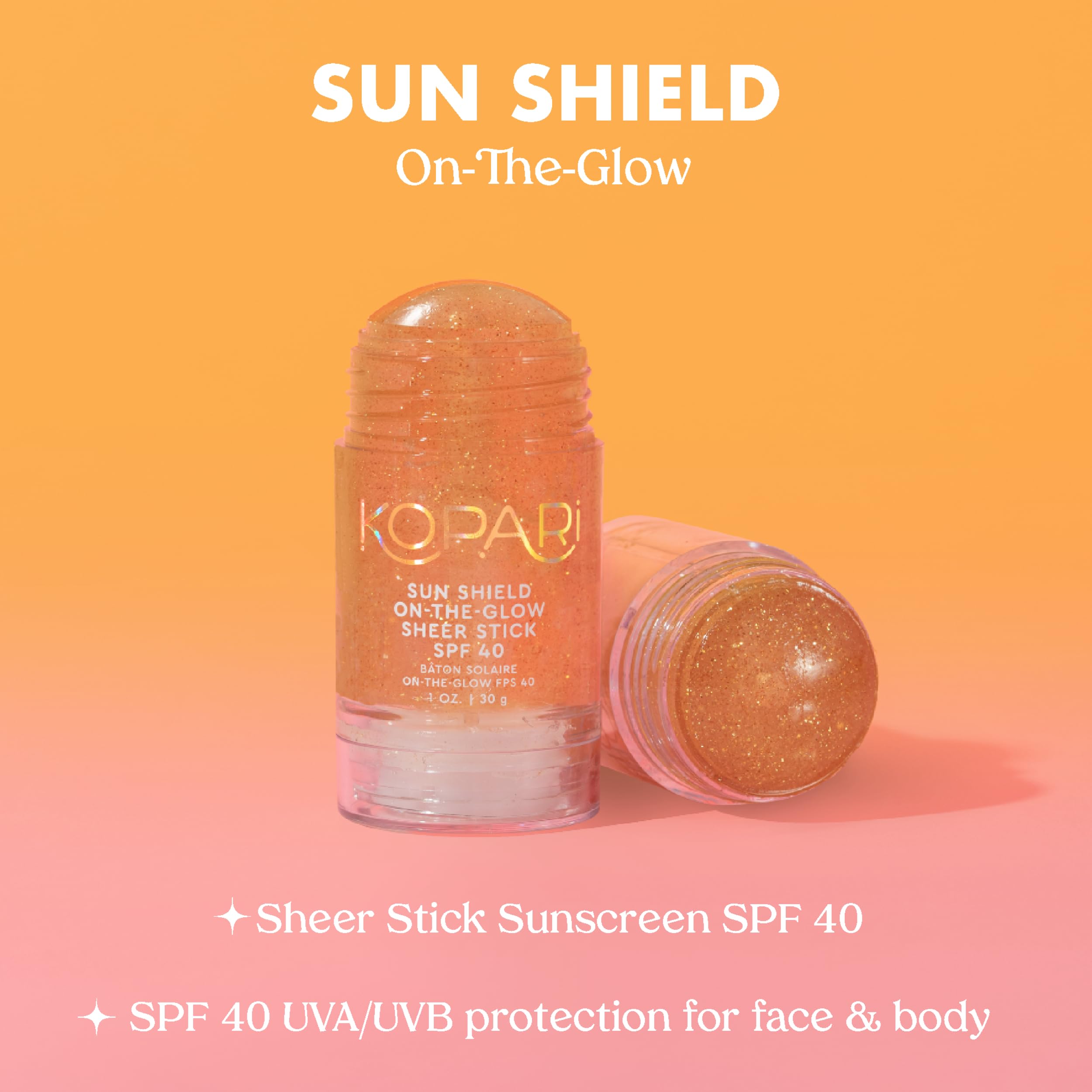 Kopari protector solar en barra resistente al agua para actividades al aire libre