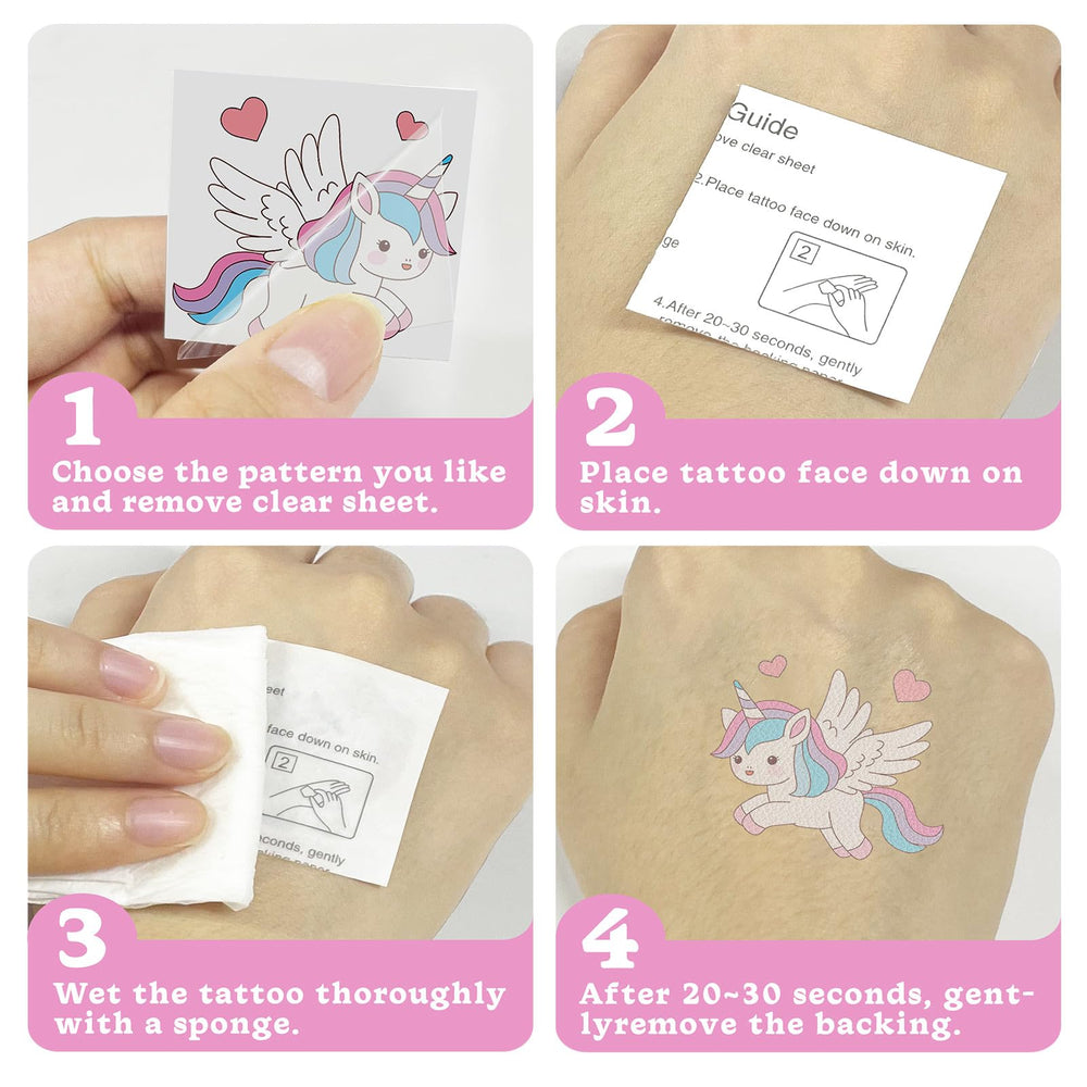 Kopokita tatuajes unicornio 104, ideal para piñatas y sorpresas de cumpleaños.