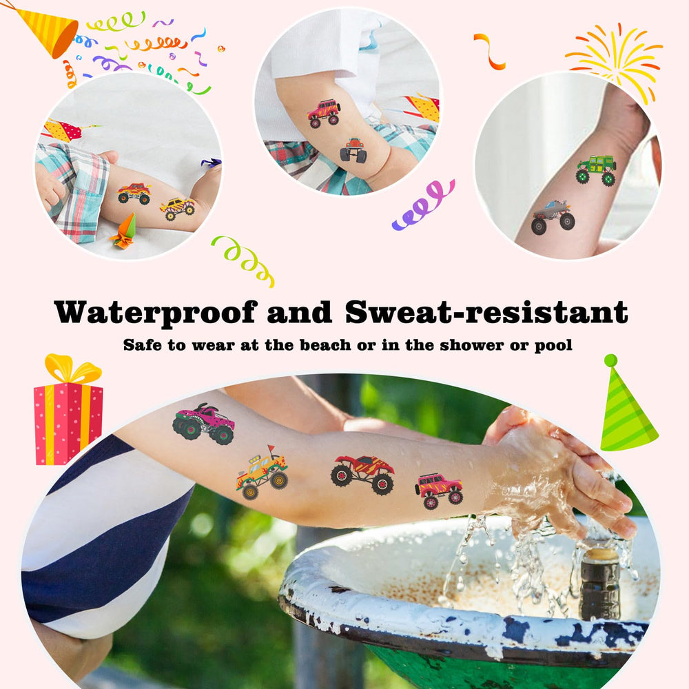 Kopokita tatuajes temporales para fiestas, resistentes al agua para nadar