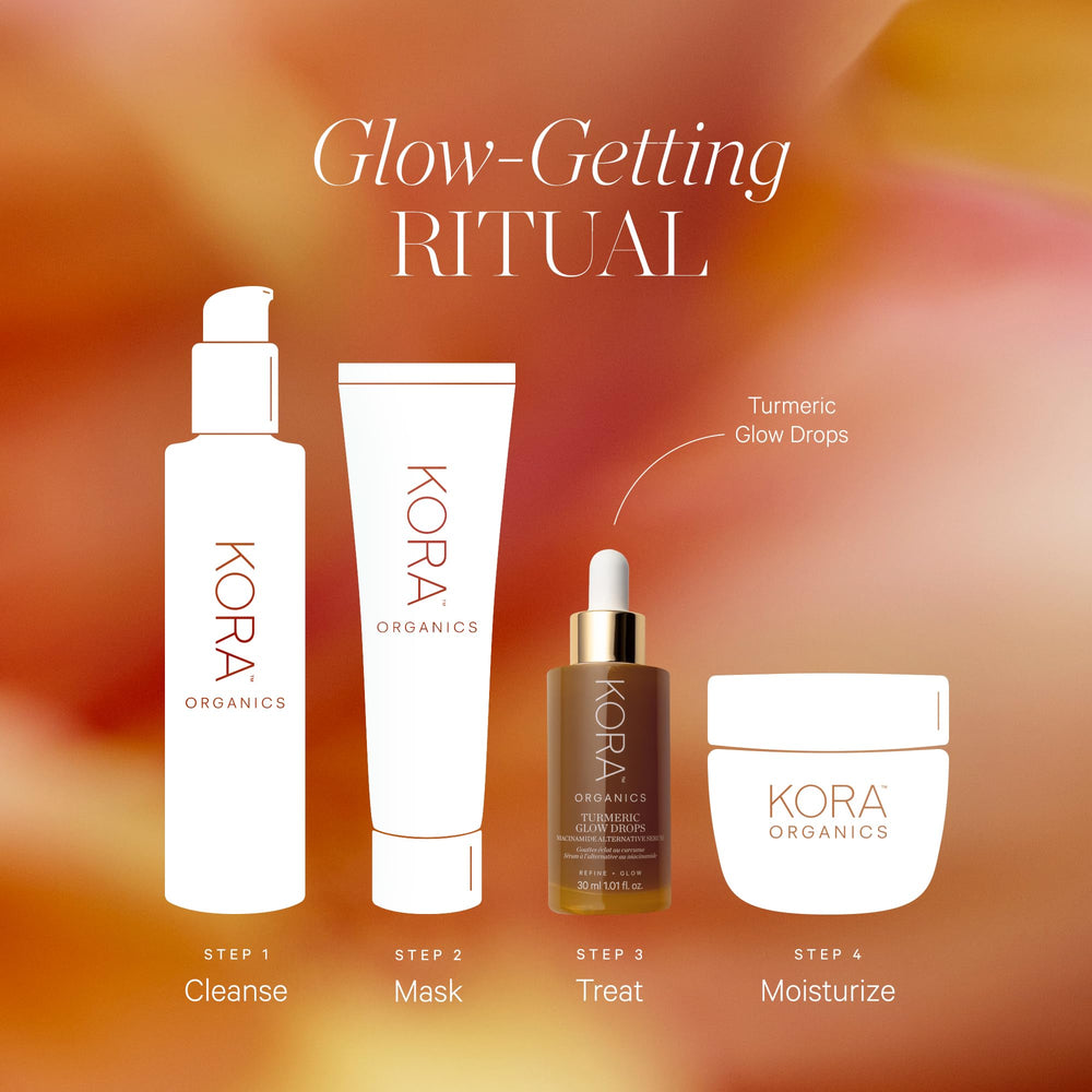 KORA Organics Turmeric Glow Drops utiliza cristal de citrino para energía suave