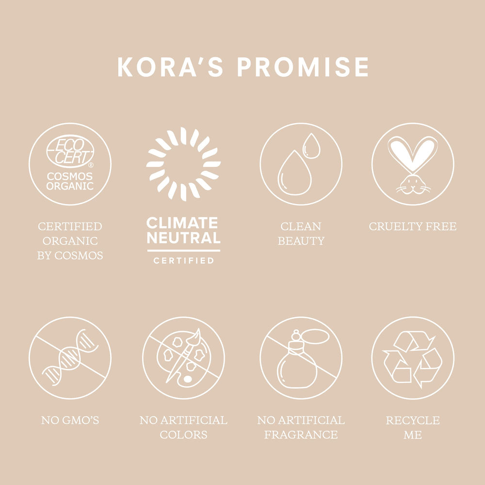 KORA Organics Mascarilla cúrcuma con semillas de rosa mosqueta para limpieza profunda.