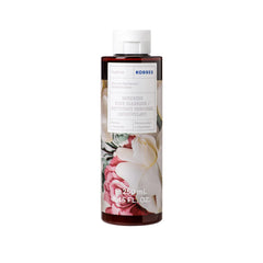 KORRES Grecian Gardenia: botella vertido, experiencia spa en la ducha y aroma envolvente.