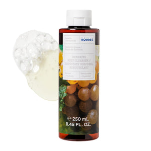 KORRES Santorini Uva: gel espumoso de ducha con aroma frutal y espuma suave.