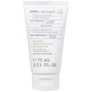 KORRES Yogur Griego, botella del limpiador crema-espuma para limpieza diaria.