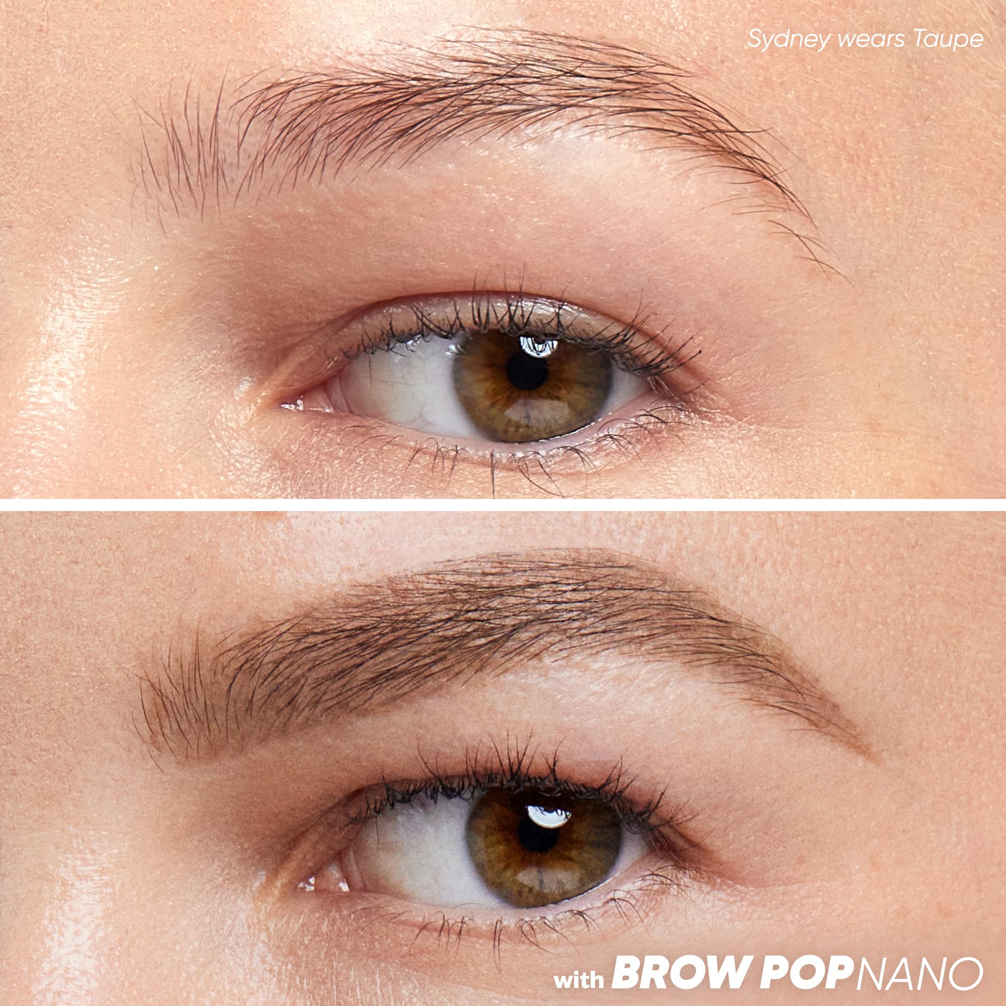Kosas Brow Pop Nano Trazos pelo para definición suave y natural.
